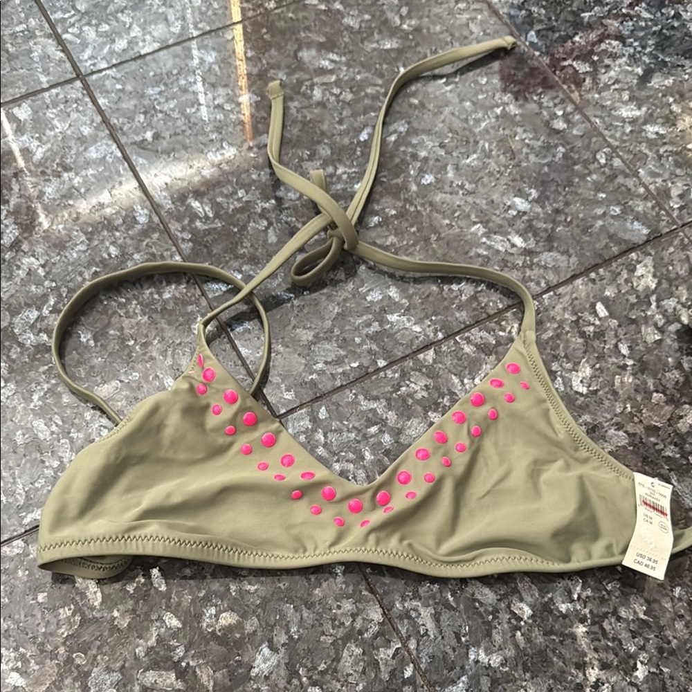 Aerie Olive Bikini Top
